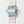 Removable Flower Strapzeez™ - Pink Teal White Dots