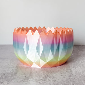 Large Spiked Craft Bowl - Pastel Rainbow - Designed by Newt!