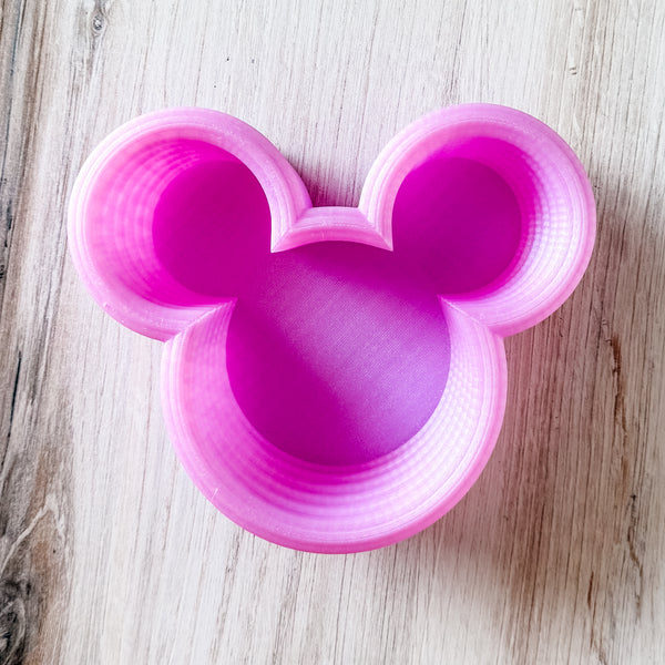 Tiered Large Mouse Shaped Craft Bowl - Pink Gem