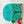 5 - 5.5 - 6 - 6.5 Inch BIG Rounded Corners  - Glitter Aqua -  Acrylic Template