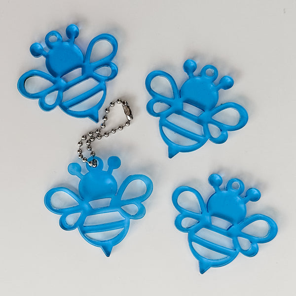 Open Bee - Blue - Hanging Charm - Sold Individually