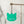 Load image into Gallery viewer, Cat Face - Mint - Hanging Charm - Sold Individually
