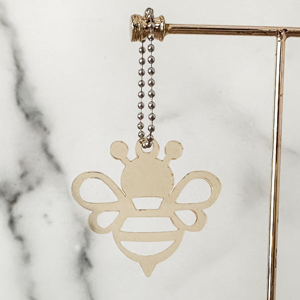 Open Bee - Gold - Hanging Charm - Sold Individually