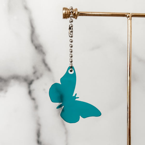 Butterfly - Teal - Hanging Charm - Sold Individually