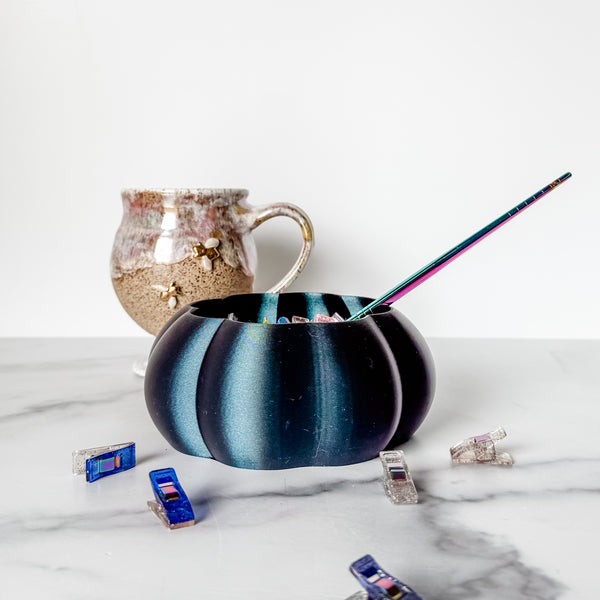 Large Pumpkin Craft Bowl - Matte Rainbow - Dark Magic - Designed by Newt!