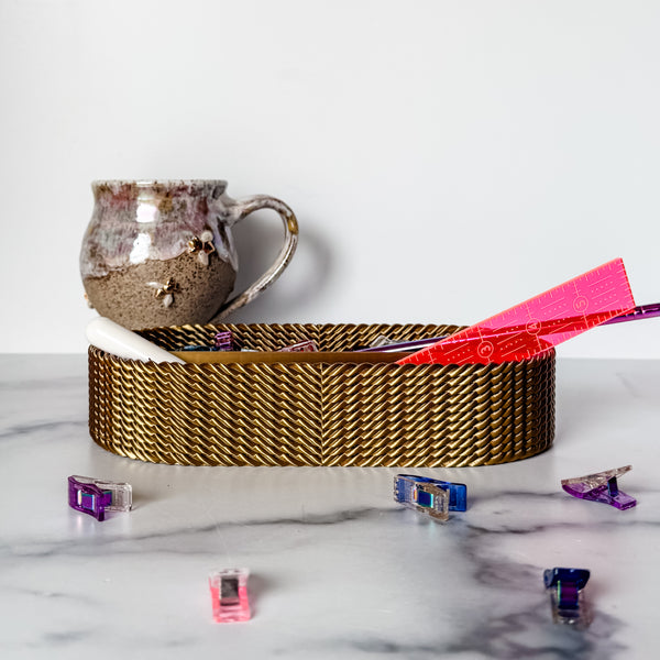 Craft Organizer - Chain - Purple and Gold
