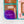 1-2-3-4 HALVES Inch Rounded Corners  - Frosted Violet -  Acrylic Template