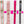 Strap End Template With Rivet Placement - Set of 4 - Frosted Magenta