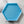Hexagon Craft Tray - Honeycomb Base with Grips - Ocean Blue