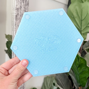 Hexagon Craft Tray - Honeycomb Base with Grips - Ocean Blue