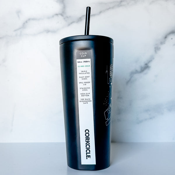 Wonky Sewing - Matte Black -  Corkcicle 24oz Tumbler