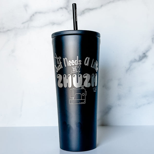 Zhuzh - Matte Black -  Corkcicle 24oz Tumbler