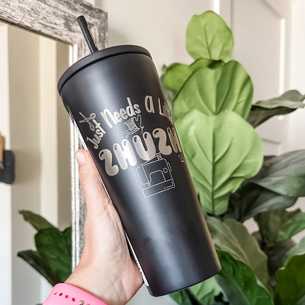 Zhuzh - Matte Black -  Corkcicle 24oz Tumbler