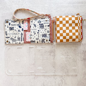 Passport Pouch Wristlet  - Set of 2 - Frosted - Acrylic Template