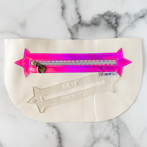 Star Zipper Accent Template - Clear - 3 Sizes Available