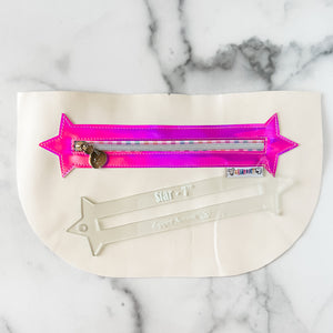 Star Zipper Accent Template - Soda - 3 Sizes Available