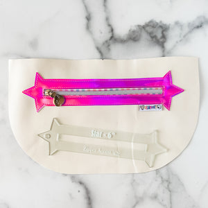 Star Zipper Accent Template - Soda - 3 Sizes Available