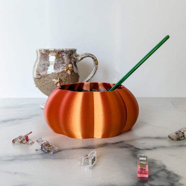 Large Pumpkin Craft Bowl - Orange Pink - Designed by Newt!