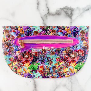 Chat Zipper Accent Template - Clear - 3 Sizes Available