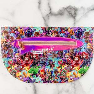 Chat Zipper Accent Template - Clear - 3 Sizes Available