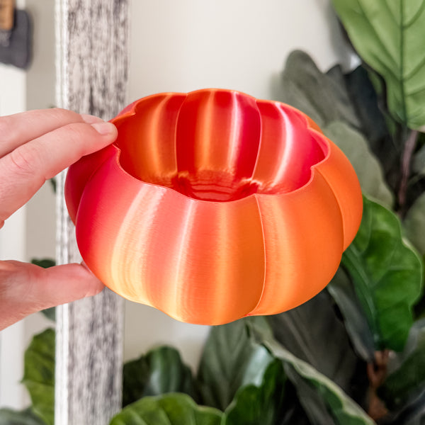 Large Pumpkin Craft Bowl - Orange Pink - Designed by Newt!