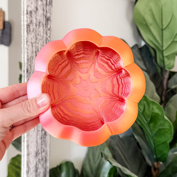 Large Pumpkin Craft Bowl - Orange Pink - Designed by Newt!