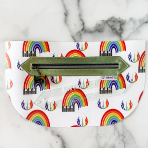 Hard Corners Zipper Accent Template - Soda - 3 Sizes Available