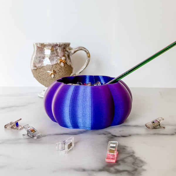 Large Pumpkin Craft Bowl - Deep Purple - Designed by Newt!