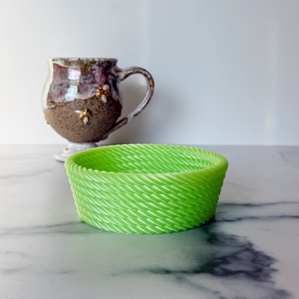 Medium Rope Craft Bowl - Lime