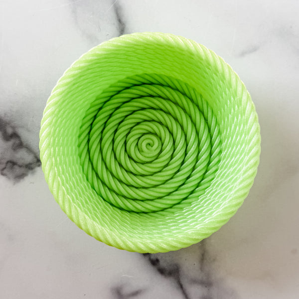 Medium Rope Craft Bowl - Lime