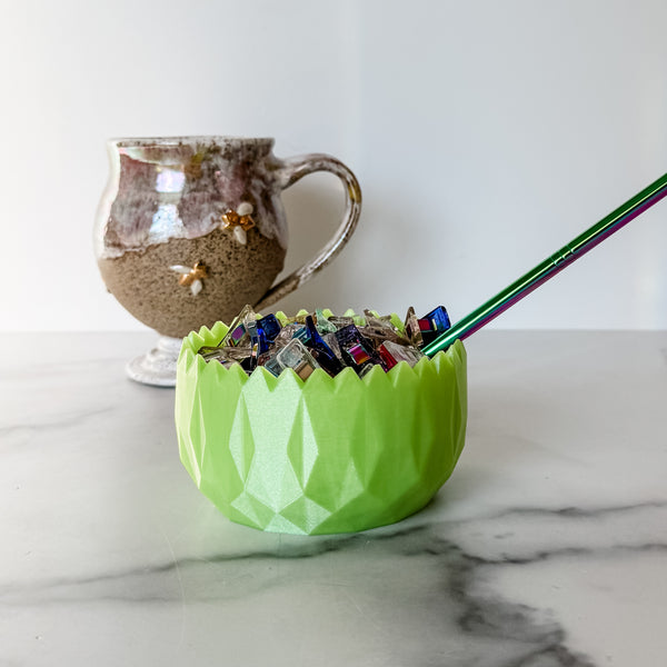 Spiked Craft Bowl - Lime - Designed by Newt!