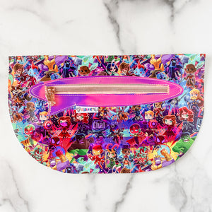 Chat Zipper Accent Template - Purple - 3 Sizes Available