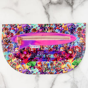 Chat Zipper Accent Template - Purple - 3 Sizes Available