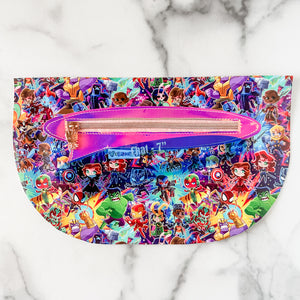 Chat Zipper Accent Template - Blue - 3 Sizes Available