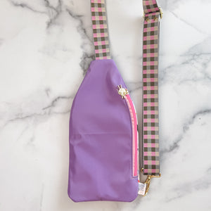 As Seen On OklaRoots!  Lavender Cats Fielder Sling