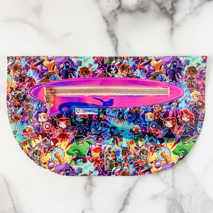 Chat Zipper Accent Template - Blue - 3 Sizes Available