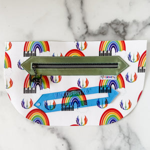 Hard Corners Zipper Accent Template - Blue - 3 Sizes Available