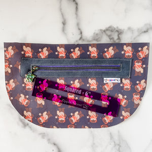 Square Zipper Accent Template - Purple - 3 Sizes Available