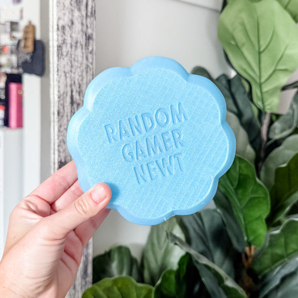 Large Pumpkin Craft Bowl - Ocean Blue With Lime Top - Designed by Newt!