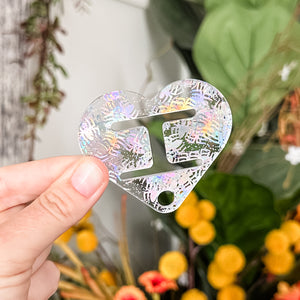 Removable Heart Strapzeez™ - Holographic Spiders