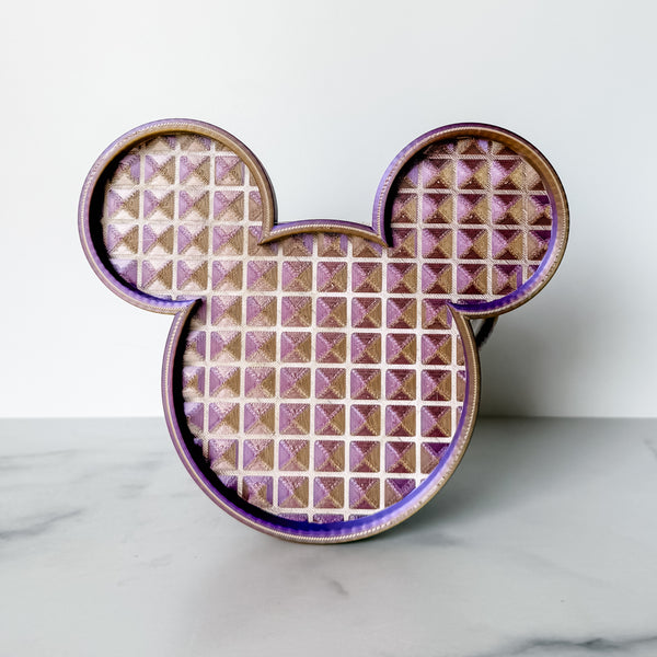 Mouse Craft Tray - Pyramid Base with Grips - Purple Golde