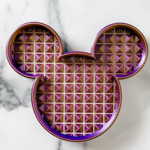 Mouse Craft Tray - Pyramid Base with Grips - Purple Golde