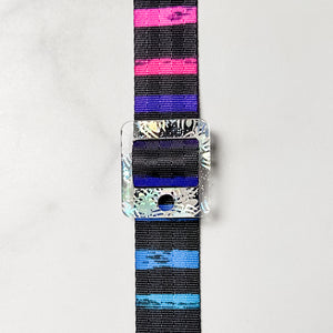 Removable Rectangle Strapzeez™ - Holographic Spiders