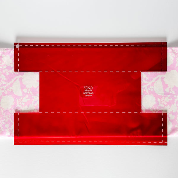 Classic Boxy Bag - Lining - Cherry - Single Acrylic Template