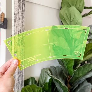 Reversible Coffee Cardigan - Neon Yellow -  Acrylic Template