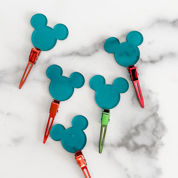 Ears - Teal - Individual Acrylic Pattern and Craft Clip