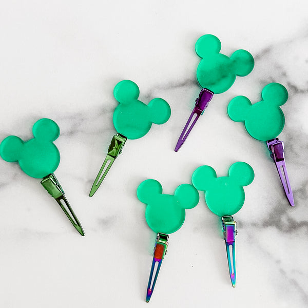 Ears - Mint - Individual Acrylic Pattern and Craft Clip
