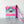 As Seen On OklaRoots!  Passport Pouch - Bonded Nylon Pink and Teal Motif