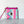 As Seen On OklaRoots!  Passport Pouch - Bonded Nylon Pink and Teal Motif