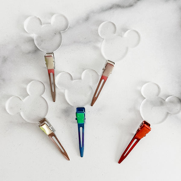 Ears - Clear - Individual Acrylic Pattern and Craft Clip